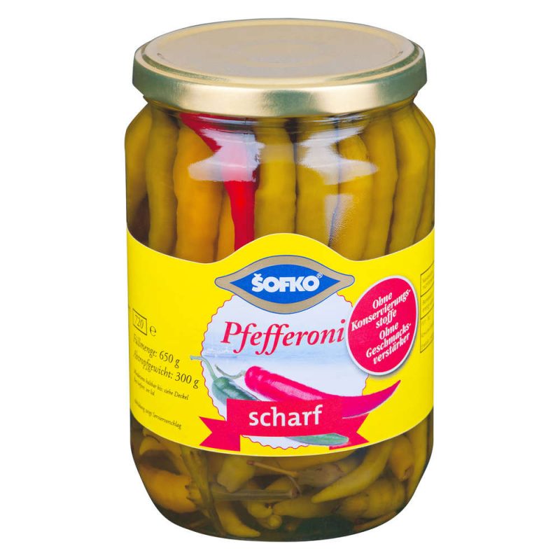 Pfefferoni scharf - Sofko 720ml